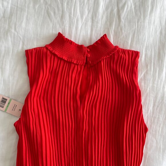 NWT Nanette Lepore Pleated High Neck Dress (sz 8) - Picture 4 of 8